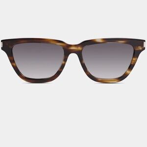 Saint Laurent SULPICE 462 SUNGLASSES | FLAMED HAVANA/GRADIENT GREY
